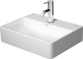 Duravit DuraSquare Handwaschbecken rechteckig 45x35cm, mit Hahnloch, ohne Überlauf, weiß