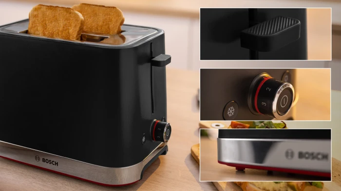 Bosch TAT4M223 Kompakt MyMoment Toaster schwarz/edelstahl