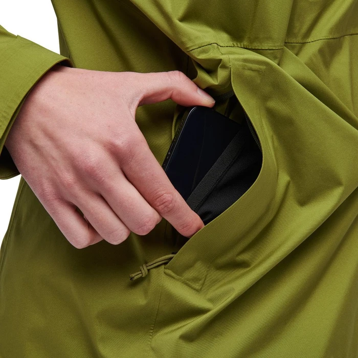 Black Diamond StormLine Stretch Rain Shell Anorak camp green (Damen)