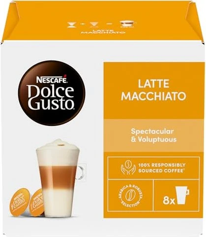 Nestlé Nescafe Dolce Gusto Latte Macchiato Kaffeekapseln, 8 Stück