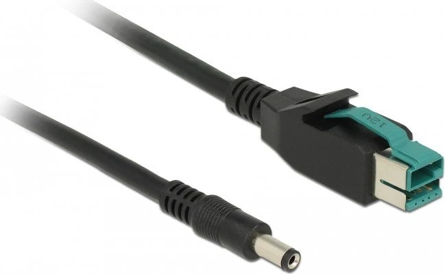 DeLOCK PoweredUSB Kabel Stecker 12V auf 1x Hohlstecker, 1m