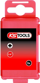 KS Tools Classic Pozidriv Bit 1/4", PZ3x75mm, 5 Stück