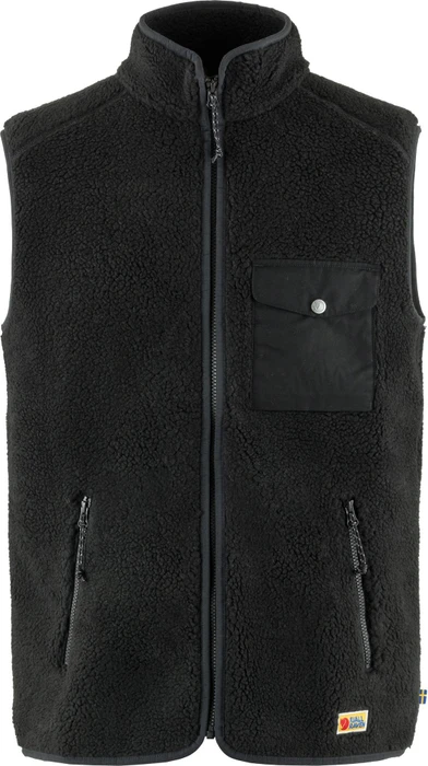 Fjällräven Vardag Pile Fleece Weste schwarz (Herren)