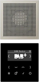 Jung Serie LS Smart Radio DAB+ Set Mono, edelstahl