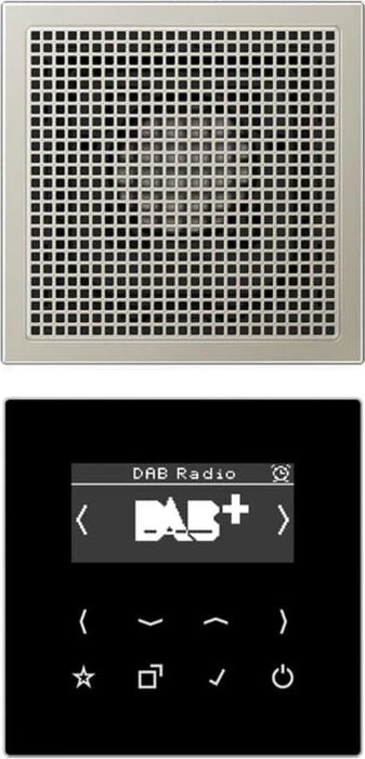 Jung Serie LS Smart Radio DAB+ Set Mono, edelstahl
