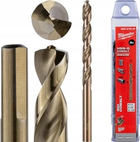 Milwaukee Red Cobalt HSS-G TiN Metallbohrer, 7.5x69x109mm, 5 Stück