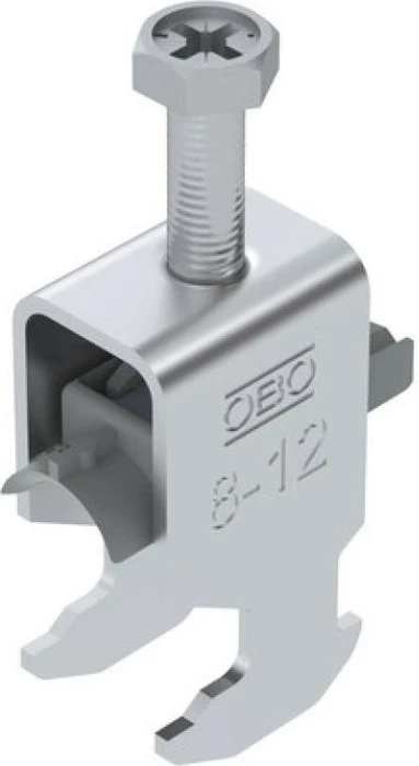OBO Bettermann Bügelschelle 2056 H-Fuß, 1-fach, Kunststoffdruckwanne, Al