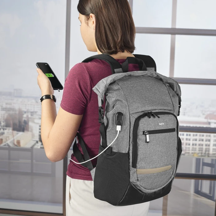 Hama Terra Notebook Rucksack 15.6" grau