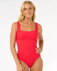 Rip Curl Premium Surf D-E Full Coverage Badeanzug hibiscus red (Damen)