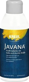 Kreul Javana Stoffmalfarbe für helle und dunkle Stoffe, weiß, 250ml