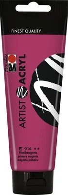 Marabu Artist Acryl Acrylfarbe, primärmagenta, 120ml