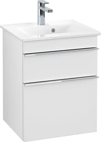 Villeroy & Boch Venticello Waschbeckenunterschrank für Becken mittig 2 Auszüge 466x590x400mm white matt/chrome