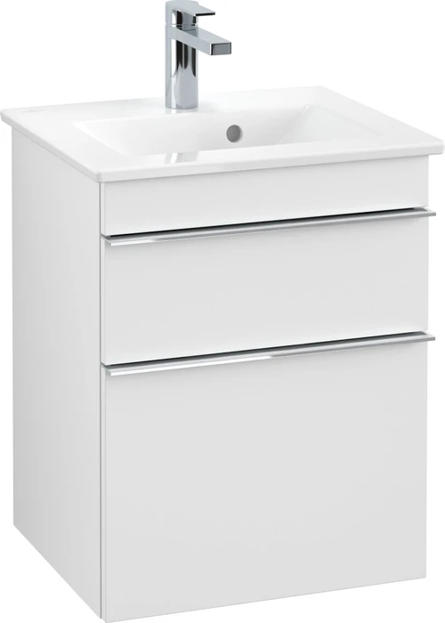 Villeroy & Boch Venticello Waschbeckenunterschrank für Becken mittig 2 Auszüge 466x590x400mm white matt/chrome