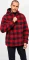 Brandit Teddyfleece Worker Hoodie red/black checkered (Herren) Vorschaubild