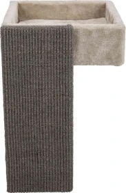 Trixie Bett für Regale mit Kratzbrett, beige/grau