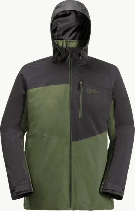 Jack Wolfskin Feldberg 3in1 Funktionsjacke greenwood (Herren)