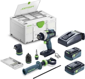Festool TDC 18/4 5.0/4.0 I-Set Quadrive Akku-Bohrschrauber inkl. Systainer + 2 Akkus 4.0/5.0Ah + Zubehör