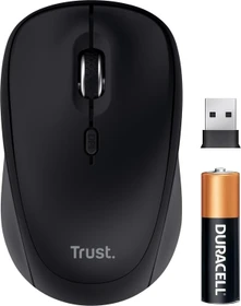 Trust Yuki Silent Multi-Device Wireless Mouse schwarz, USB/Bluetooth (25515)