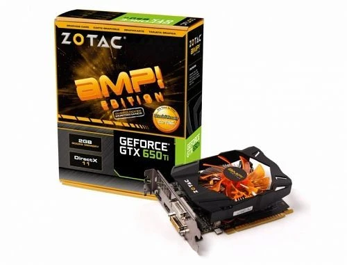 Zotac GeForce GTX 650 Ti AMP!, 2GB GDDR5, 2x DVI, 2x HDMI