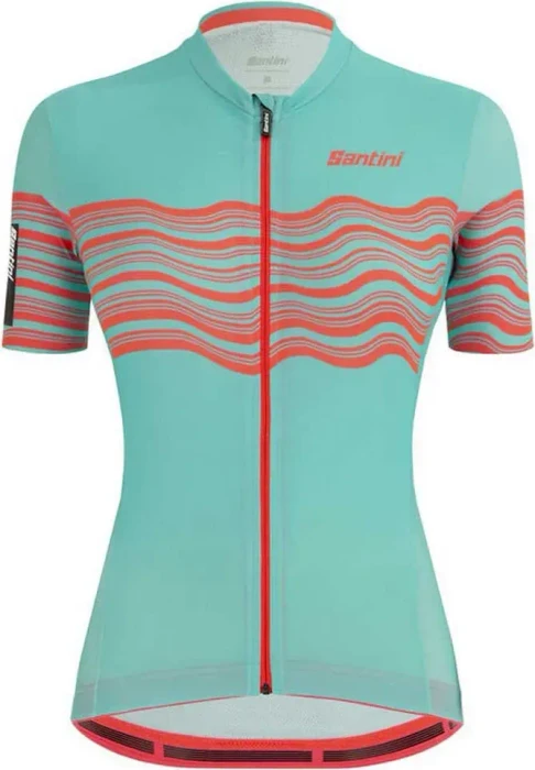 Santini Tono Profilo Trikot kurzarm türkis (Damen)