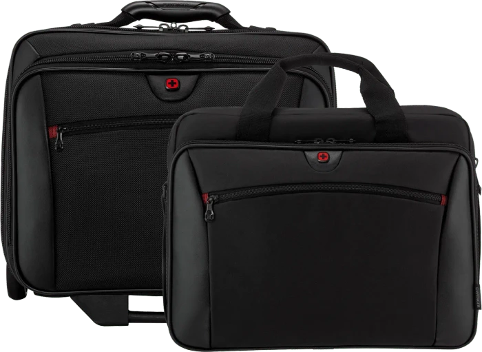 Wenger Potomac 2-teiliges Business-Set mit Comp-U-Roller, schwarz