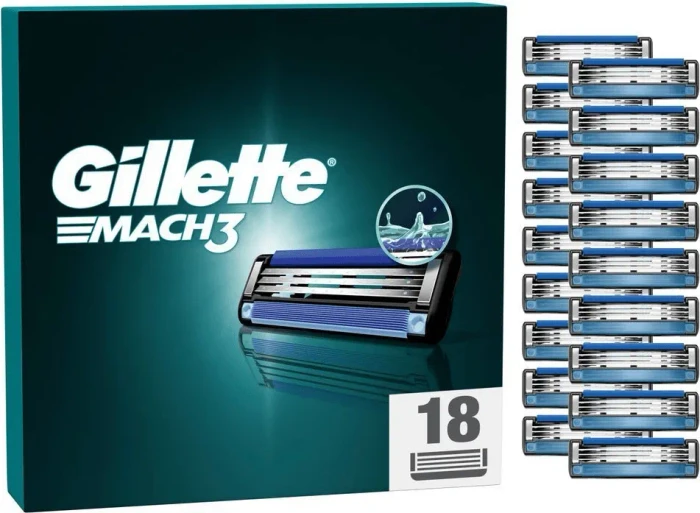 Gillette Mach3 Rasierklinge, 18 Stück