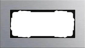 Gira Esprit Abdeckrahmen Aluminium 2fach ohne Mittelsteg