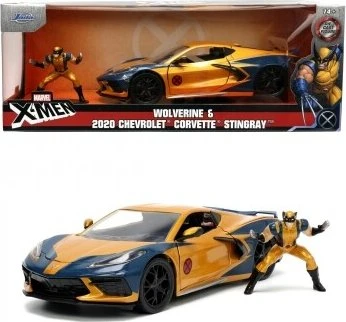 Jada Toys Marvel - X-Men Wolverin Chevy Corvette 1:24