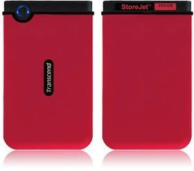 Transcend StoreJet 25 Mobile rot 250GB, USB 2.0