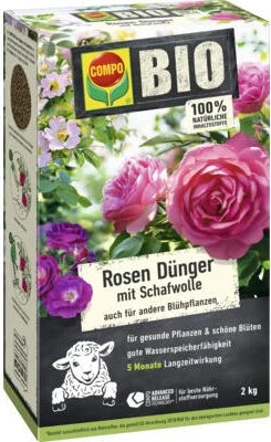 Evergreen Garden Care Compo Rosen Dünger mit Schafwolle, 2kg
