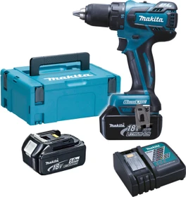 Makita DDF459RTJ Akku-Bohrschrauber inkl. MAKPAC + 2 Akkus 5.0Ah