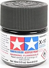 Tamiya Acrylic Paint X-10 gun metal, 10ml