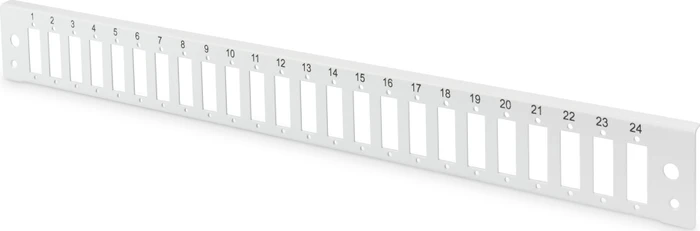 Digitus LWL/Glasfaser Spleißbox Frontblende, Schnellverschluss, grau, 24-Port, 24x SC-DX, 1HE