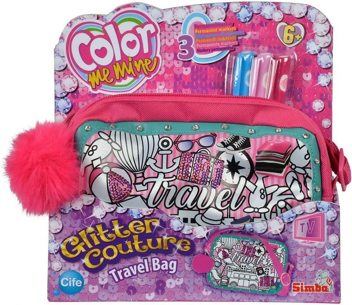 Simba Toys Color me Mine Glitter Couture Travel Bag