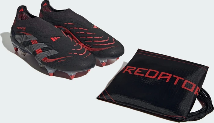 adidas Predator Elite Laceless SG core black/grey four/lucid red