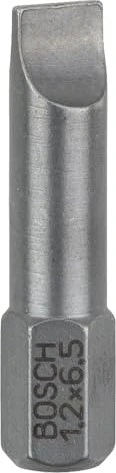 Bosch Professional Extra Hart Schlitz Bit 1/4", 6.5x25mm, 3 Stück