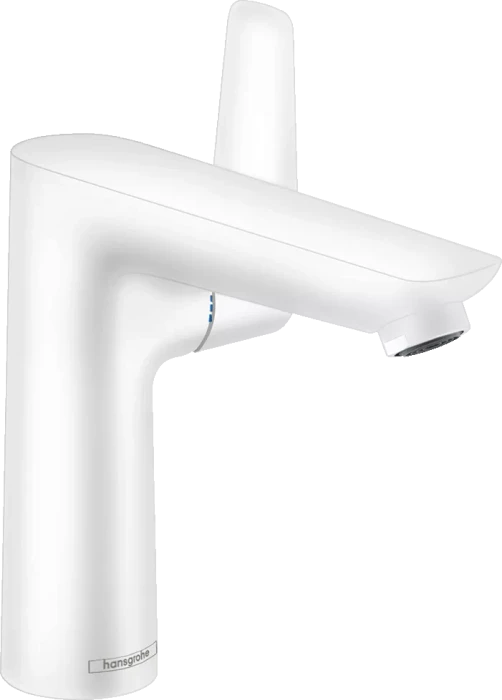 Hansgrohe Talis E 150 mit Zugstangen-Ablaufgarnitur mattweiß