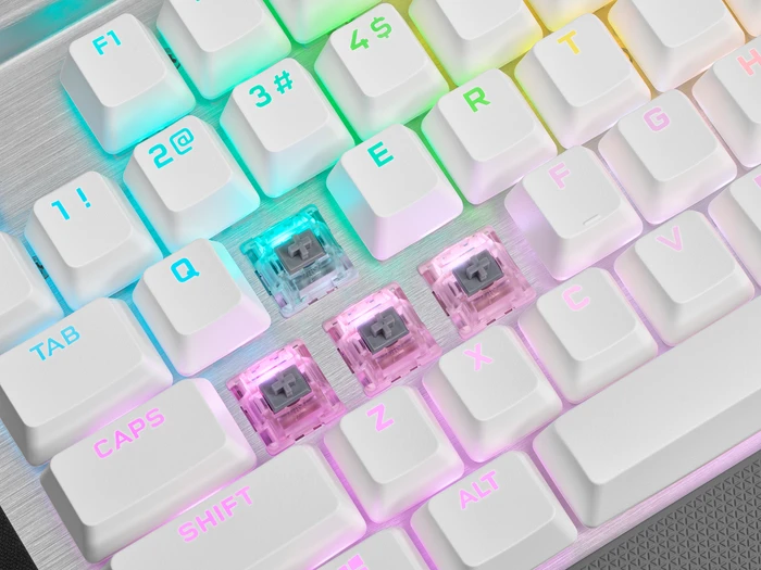 Corsair Gaming K70 RGB PRO, weiß, Corsair OPX, USB, DE