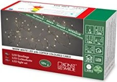 Konstsmide Tropfen-Lichterkette kupfer LED 50x warmweiß