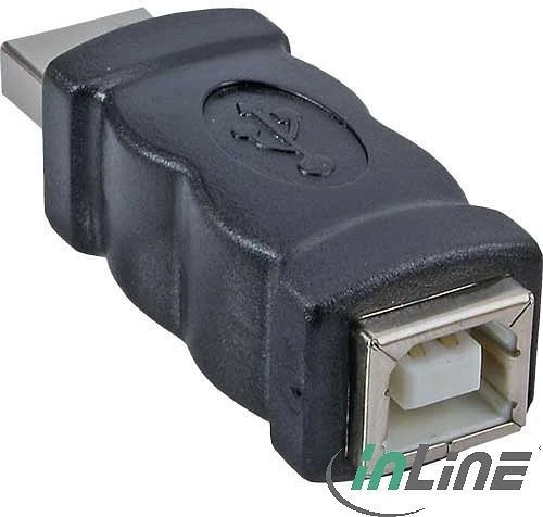 InLine USB 2.0 Adapter, Stecker A auf Buchse B