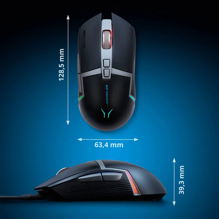 Medion Erazer Supporter P13 Wireless Gaming Mouse, schwarz, USB