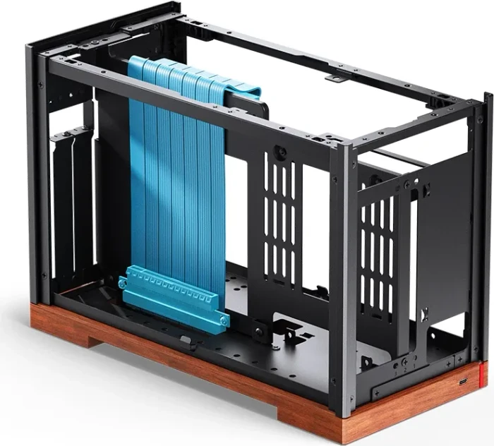 Jonsbo T9 Black, schwarz/braun, PCIe 5.0 Edition, Mini-ITX