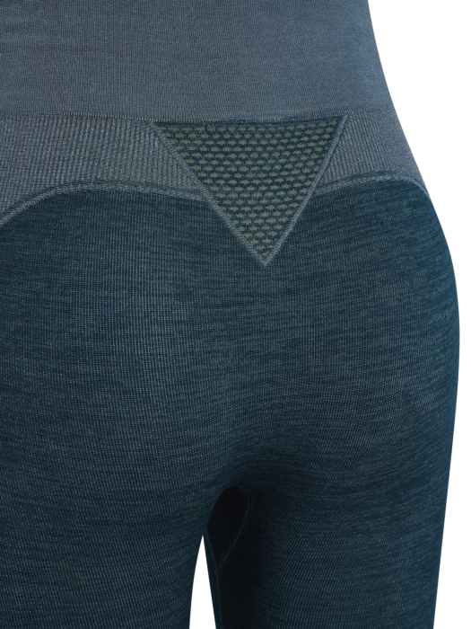 hummel CLEA Seamless Tight Hose lang dark sea (Damen)