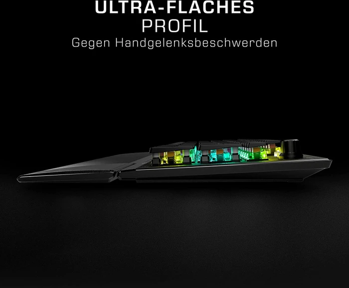 Roccat Vulcan Pro, LEDs RGB, schwarz, Titan Optical Tactile, USB, DE