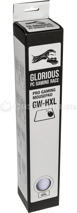 Glorious GW-HXL XL Heavy Mauspad, White Edition, weiß