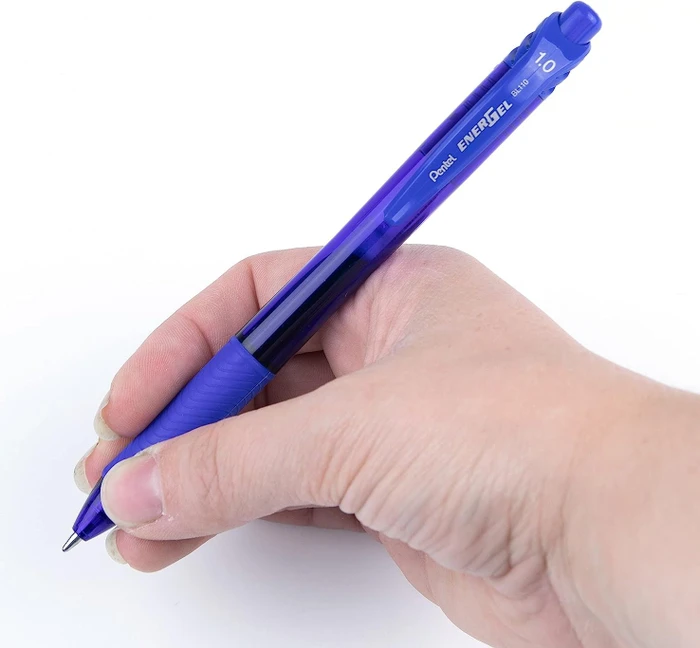 Pentel EnerGel X BL110 1.0mm/0.5mm Gelroller blau/transparent, 12er-Pack