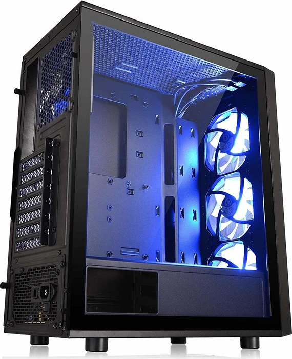 Thermaltake Versa J25 TG RGB, schwarz, Glasfenster