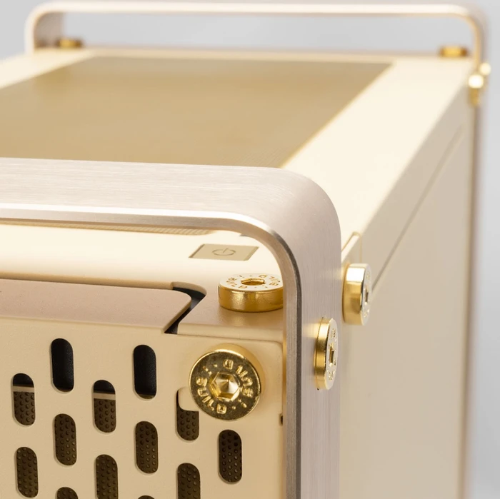In Win Dubili Champagne Gold, vormontiert, gold, Glasfenster