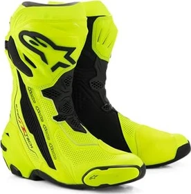 Alpinestars Supertech R Vented Motorradstiefel schwarz/gelb