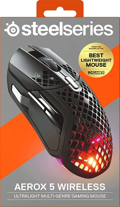 SteelSeries Aerox 5 Wireless schwarz, USB/Bluetooth